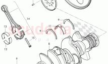 flywheel, v-belt pulley with vibration, damper, impulse rotor