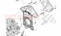 Cover for timing chain, sealing flange