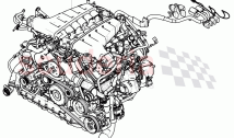 engine, complete, miscellaneousmaterial, Parts set for engine and gear lowering, m&hellip;