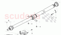 propeller shaft 2-piece with intermediate bearing, for 8-speed automatic gearbox