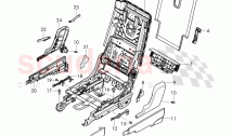 seat and backrest frame, trim - rear seat, (2nd seat row), D - MJ 2018>>