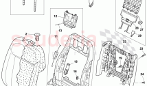 Seat Squab and Headrest, F 3W-7-044 954>> 3W-8-052 842