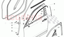 door seal, outer, glass channel