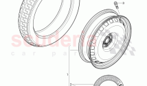 wheel disc 'steel', (temporary spare wheel), diaginal tire (spare wheel), F 3W-G-0&hellip;