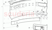 moulded headlining, overhead console, F >> 3W-D-082 508, F >> ZA-D-082 508