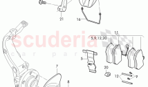 brake caliper, splash shield for brake disc, for vehicles with ceramic, brake disc