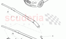 wiper motor, wiper arm with wiper, blade