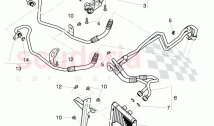 Gear oil cooler, oil pressure line, differential, D >> - MJ 2014
