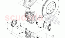 disc brake, brake disc (ventilated), splash shield for brake disc