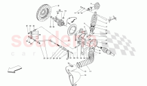 Rear Suspension - shock absorber & brake disc
