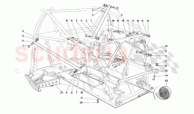 Frame - Rear part -Not for cars with catalyst-