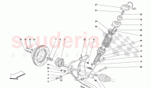 Rear Suspension - Shock Absorber and Brake Disc