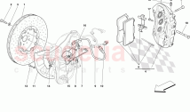 FRONT WHEEL BRAKE SYSTEM COMPONENTS