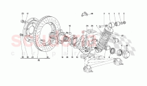 Front suspension - Shock absorber and brake disc