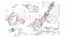Front suspension - Shock absorber and brake disc