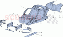 MONOCOQUE TUB - FRONT SUBCHASSIS - CENTRAL FLAT UNDERTRAY