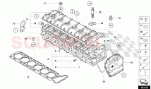 CYLINDER HEAD WITH STUDS AND CENTERING SLEEVES (103.03.00)