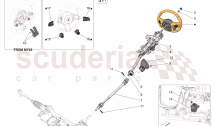 STEERING COLUMN AND STEERING WHEEL UNIT