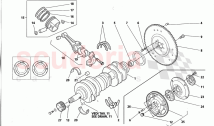CRANKSHAFT, PISTONS, CONNECTING RODS AND FLYWHEEL