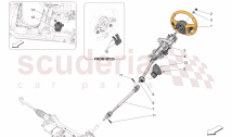 STEERING COLUMN AND STEERING WHEEL UNIT