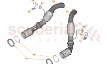 42 - EXHAUST - 42.1 - LINK PIPE / CATALYST ASSEMBLY