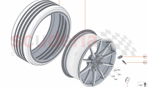 21 - SUSPENSION - WHEELS AND TYRES FRONT - 21.1 - WHEEL AND TYRE ASSEMBLIES FRONT