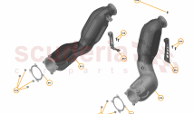 44 - EXHAUST - 44.1 - LINK PIPE / CATALYST ASSEMBLY