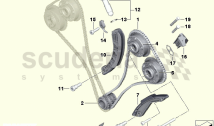 Timing chain, cylinders 7-12