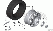 Light-alloy wheel, styling 273