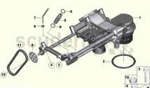 Lubrication system/Oil pump with drive