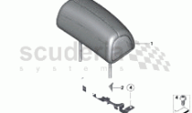 Headrest, rear