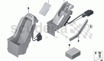 Individual parts, phone handset/mounting