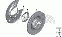 Rear wheel brake-Brake disc