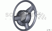 Steering wheel, thicker leather