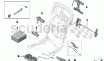 Seat, rear, electrical system and drives