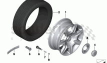 Light-alloy wheel, styling 274