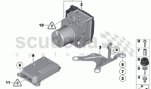 Hydro unit DSC/control unit/fastening