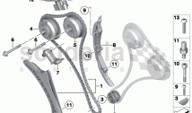Timing chain, cylinders 1-6