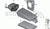 Microfilter/housing parts