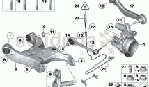 REAR AXLE SUPPORT/WHEEL SUSPENSION