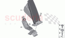 Acceleration accelerator pedal module (1)