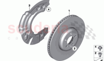 Front brake brake disc (1)