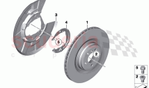 Rear wheel brake brake disc (1)