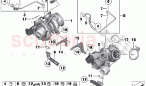Exhaust turbocharger with lubrication (1)