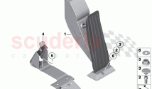 Acceleration accelerator pedal module (1)