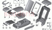 Rear seat centre armrest (1)