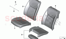 Seat front cushion cover basic seat (1)