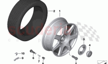 Light alloy wheel styling 677