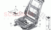 Front seat backrest frame