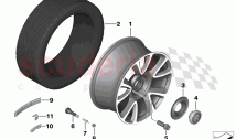 Light alloy wheel styling 670